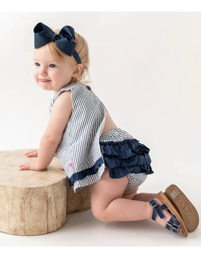 Woven Ruffle Swing Top and Bloomer Set