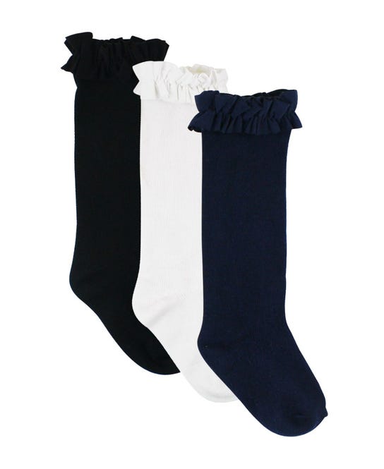 Girls 3-pack Knee High Socks