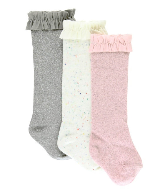 Girls 3-pack Knee High Socks