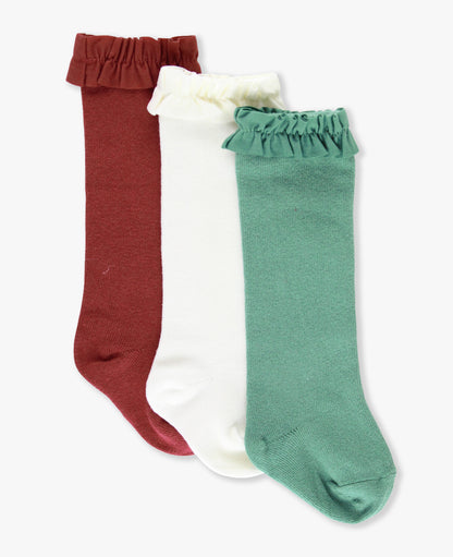 Girls 3-pack Knee High Socks