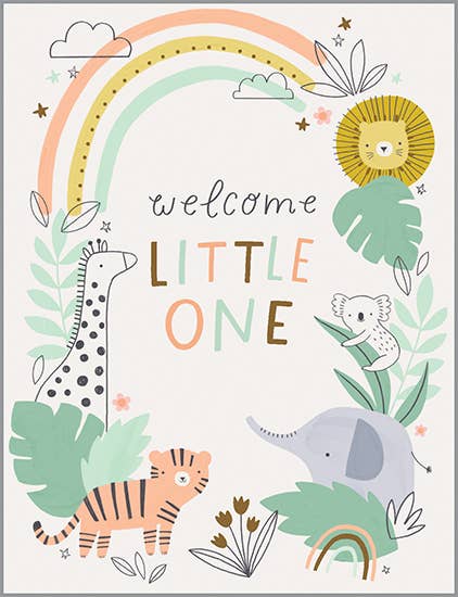 Baby Greeting Card - In The Jungle