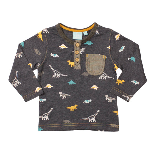 Dino Print Henley - Baby