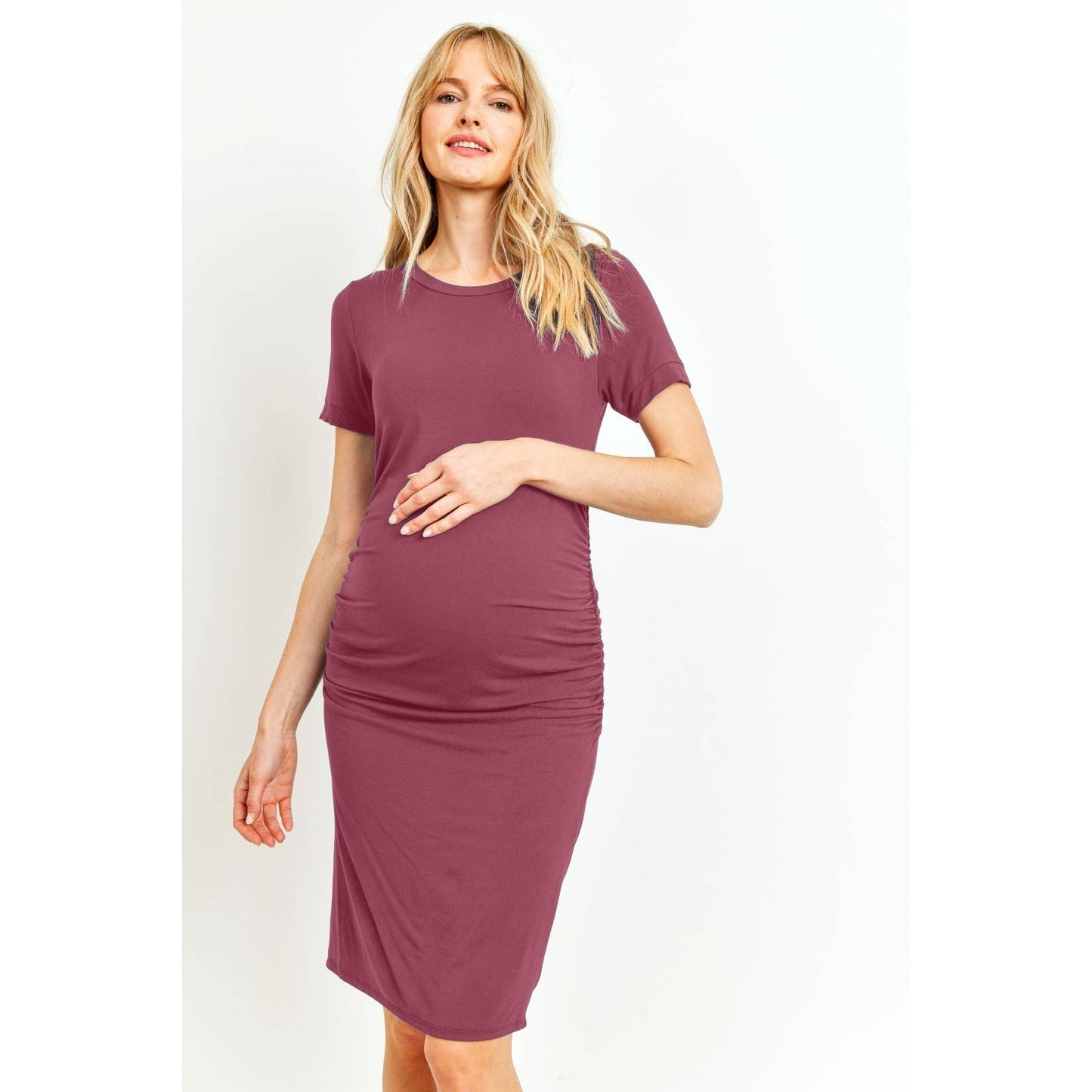 Heavy Modal Basic Mini Maternity Dress