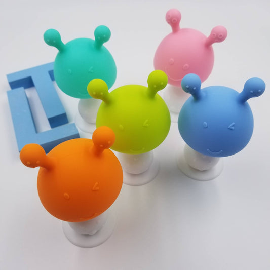 Silicone Mushroom Rattle Baby Toy and Teether