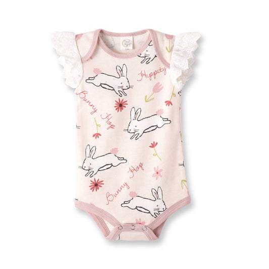 Baby Girl's Easter Parade Cotton Bodysuit