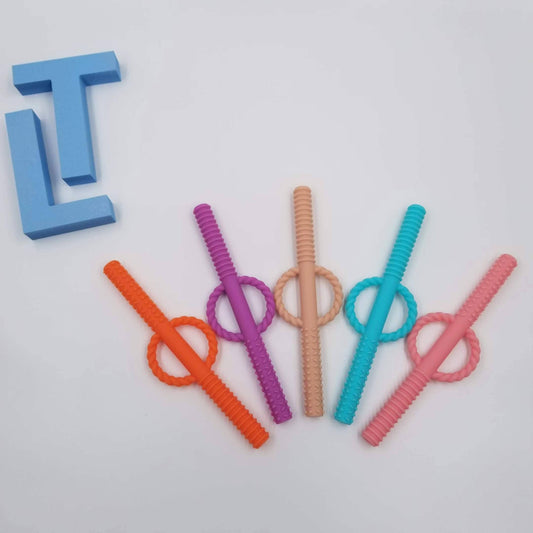 Grasping Silicone Teething Tube Teether