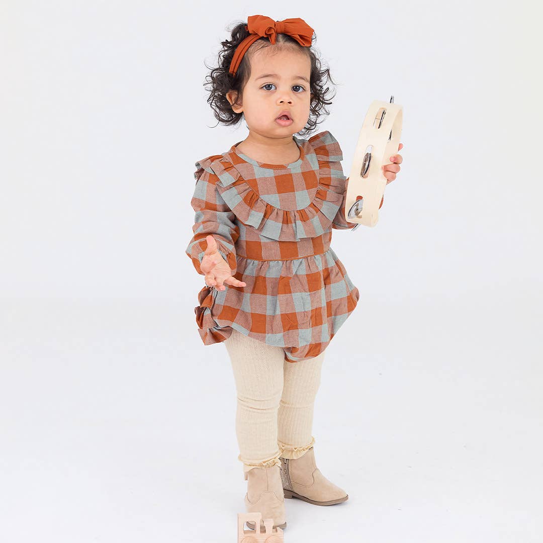 Hadlee Long Sleeve Smocked Bubble Romper