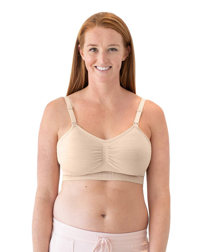 Sublime® Hands-Free Pumping & Nursing Bra / Beige