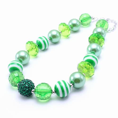 Green beaded necklace