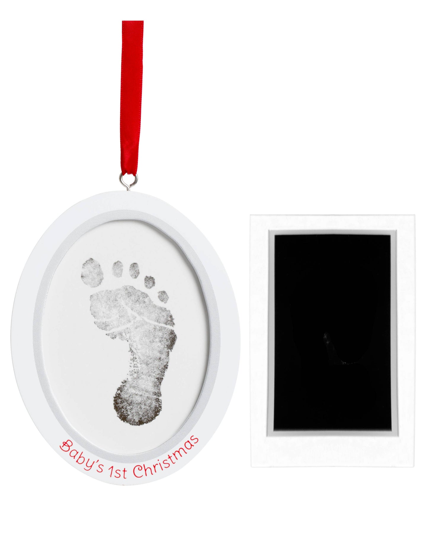 Babyprints Christmas Photo Ornament with Clean Touch Ink