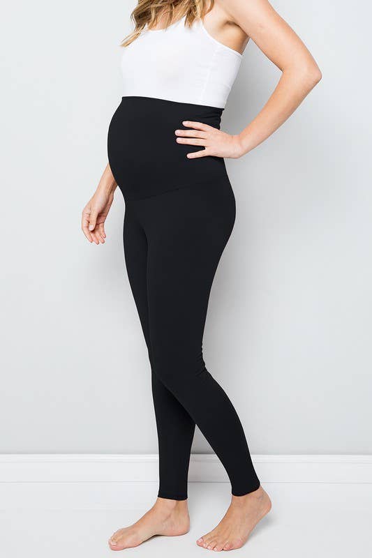 Maternity Buttery Leggings / Black